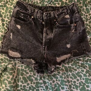 Wild Fable Black Distressed Jean Shorts